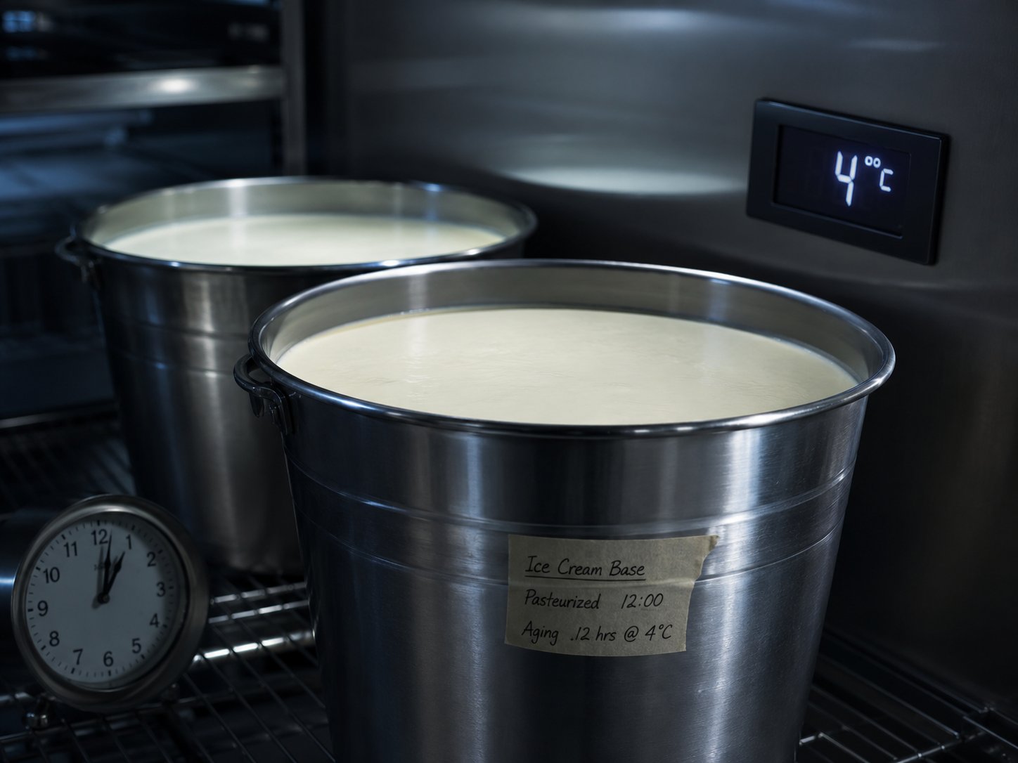 4°C 老化中的冰淇淋基底 · Carpigiani ReadyChef